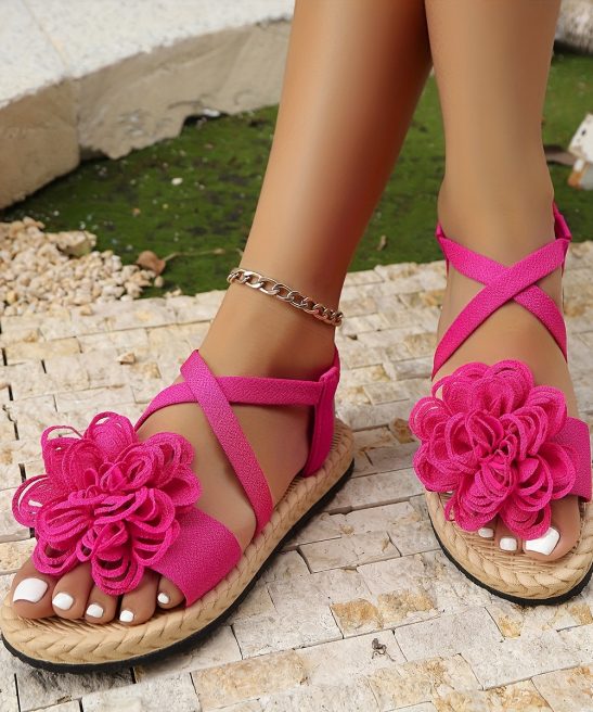 Women'S Fashion Floral Flat Sandals, Comfortable Casual Open-Toe Summer Shoes, Lightweight Sandals., Women Shoes - Image 36