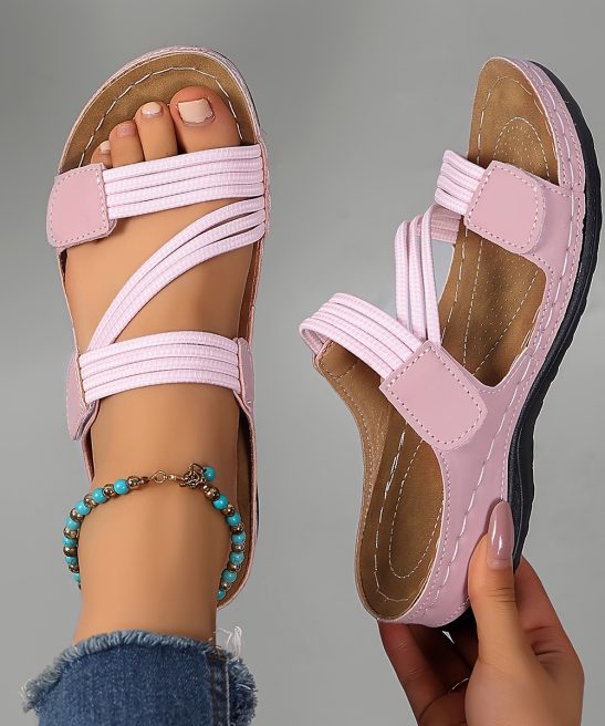Women's Summer Casual Wedge Sandals - Open Toe Breathable Fashion Slippers, Suitable for Beach, Hiking, Outdoor, Vintage Style, Women Shoes - Image 12
